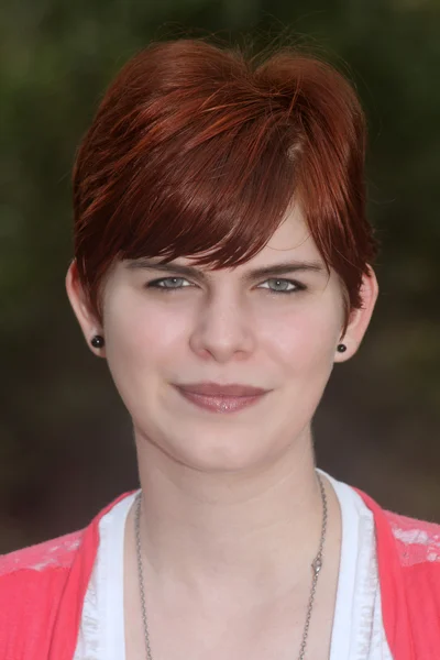 Cute Redhead Outdoors — Stock Photo, Image