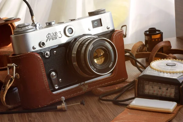 Vintage filmcamera — Stockfoto