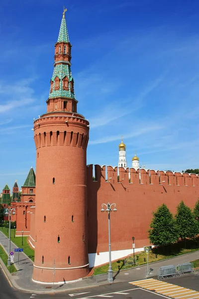 Red Tower Walls Moscow Kremlin — Stock Photo, Image