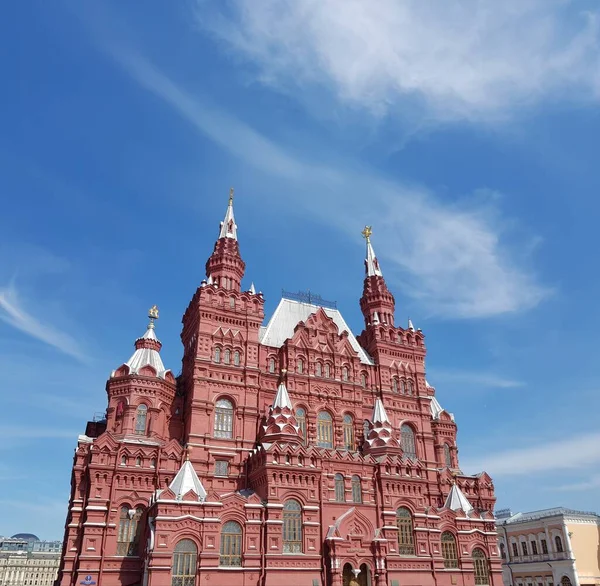 Moskova Kızıl Meydan Daki Devlet Tarihi Müzesi — Stok fotoğraf
