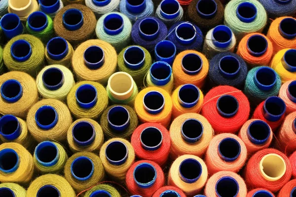 Spools Colored Thread Box — Stock Photo, Image