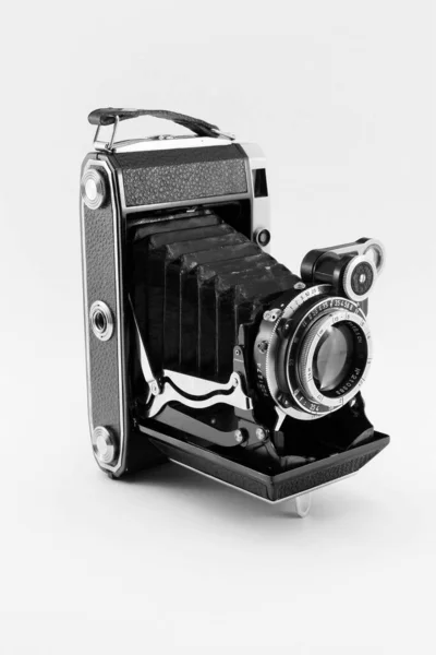 Caméra Film Rangefinder Avec Objectif Antique — Photo