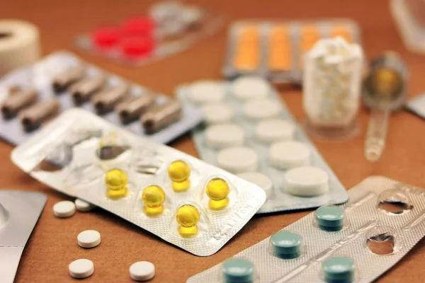 Tabletten Zur Behandlung Von Krankheiten — Stockfoto