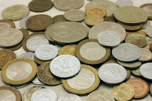 Ancient Coins Different Countries — Stock Photo, Image