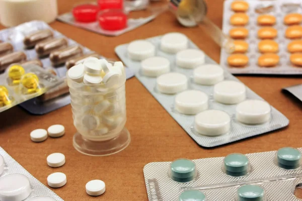 Tabletki Stosowane Leczeniu Choroby — Zdjęcie stockowe