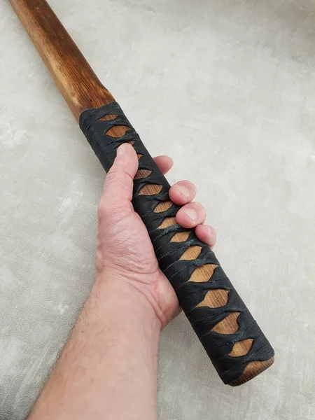 Japanese Wooden Old Sword Training — Stock Photo, Image