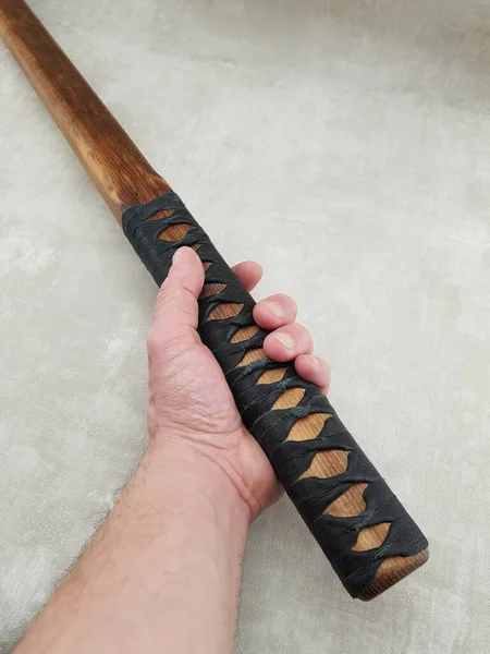 Japanese Wooden Old Sword Training — Stock Photo, Image