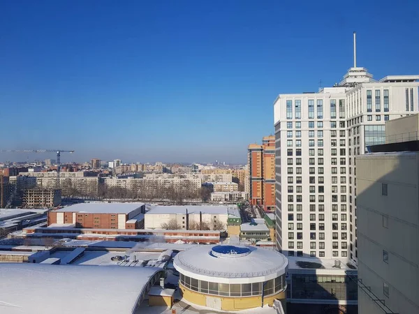 Panorama Der Stadt Tjumen Schnee — Stockfoto
