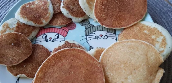 Panqueques Para Desayuno Plato — Foto de Stock