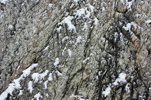 Piedra Gris Roca Nieve —  Fotos de Stock