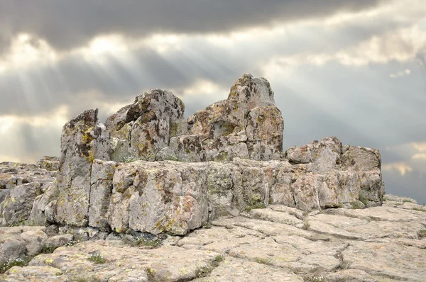 Megalithic architecture - observatory Kokino — Stock Photo, Image