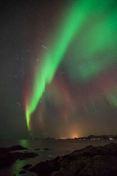 Aurora Borealis na Noruega — Fotografia de Stock