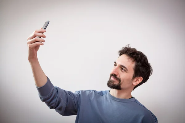 Selfie alta — Fotografia de Stock