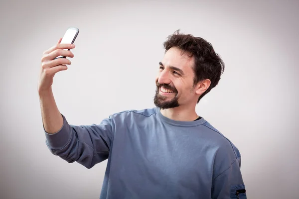 Hoge selfie — Stockfoto