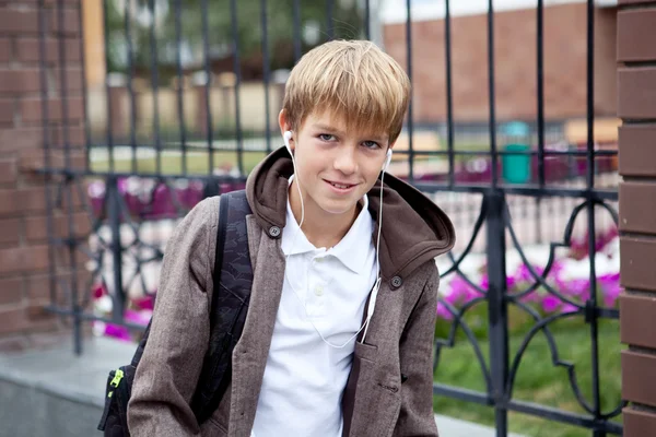 Portrait of teenager in jacket — Stock Photo, Image