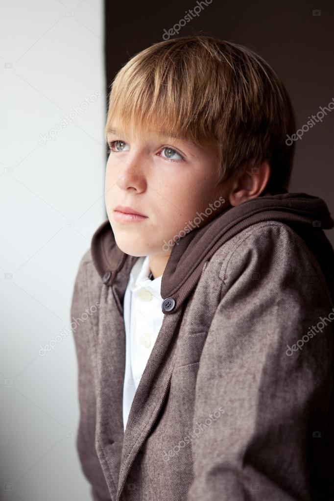 Portrait of sad teenager outdoor