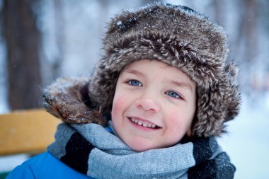 portre eşarp çocuk, kış