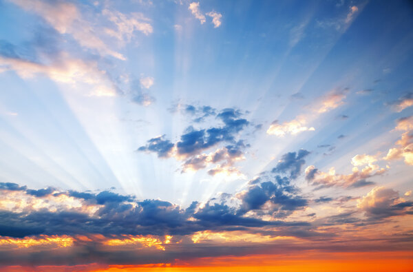 Закат и морской пляж
.