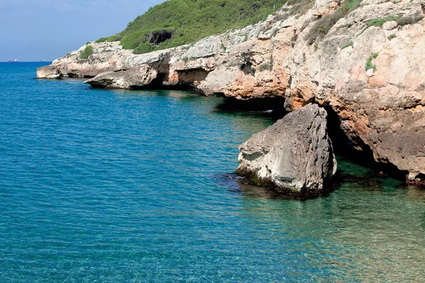 Landscape Mediterranean Sea, rocks, Spain — Stock Photo, Image