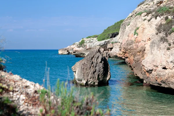 Landscape Mediterranean Sea, rocks, Spain — Stock Photo, Image