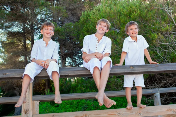 Portret van drie broers — Stockfoto