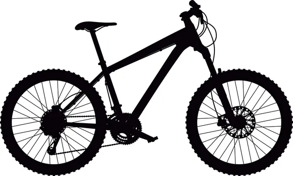 Mountain bike hardtail — Vettoriale Stock