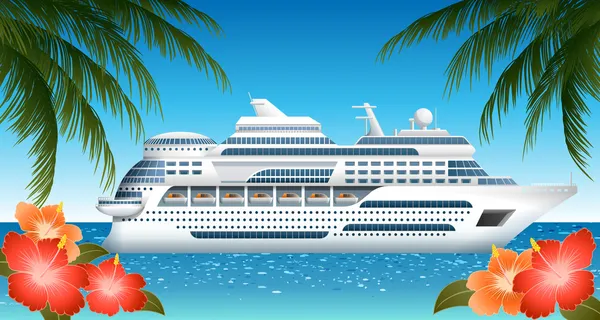 Cruiseschip — Stockvector