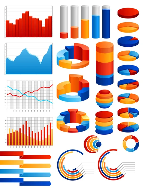 Conjunto de gráficos — Archivo Imágenes Vectoriales