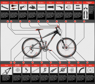 tam süspansiyon mtb yüksek Detaylı düzeni