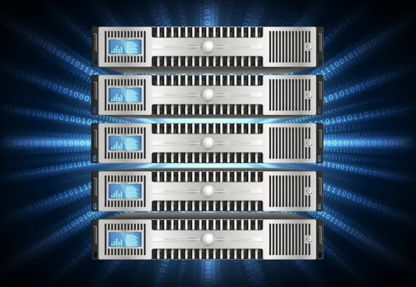 Server v kyberprostoru — Stockový vektor