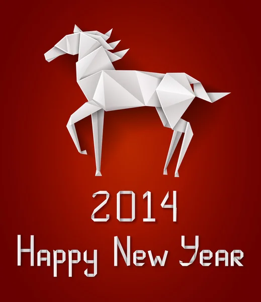 New Year's horse — Stock Vector