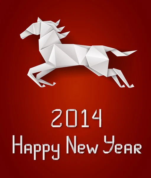 New Year's horse — Stock Vector