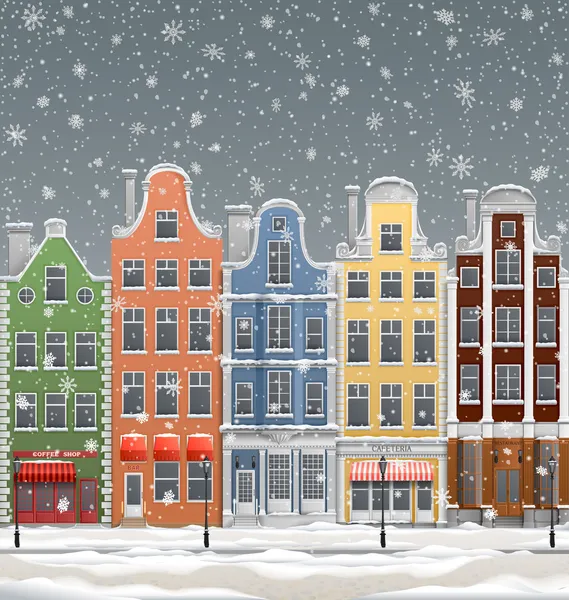 Avrupa şehri, kış