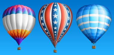 sıcak hava balonu üç ayarla