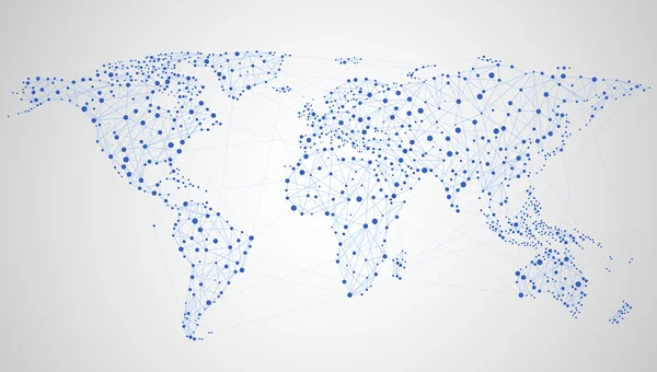 Wereldwijde communicatie — Stockvector