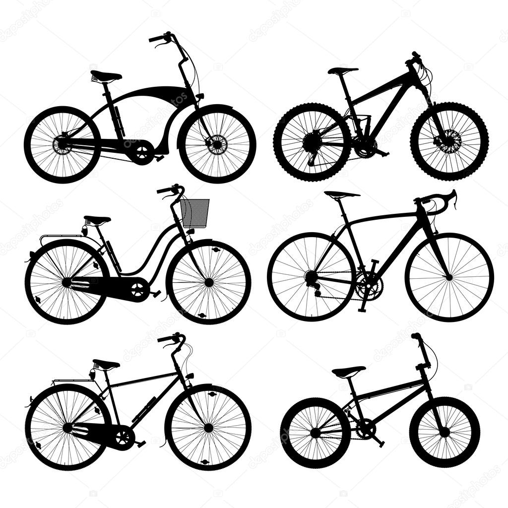 Bicycle silhouettes