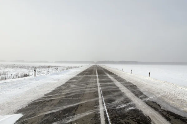 雪の道 — ストック写真