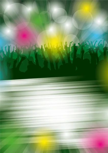 Dance Party Flayer — Stock Vector