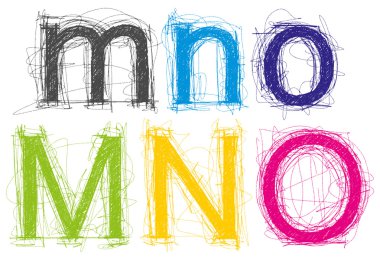 Vecor kalem kroki harfler