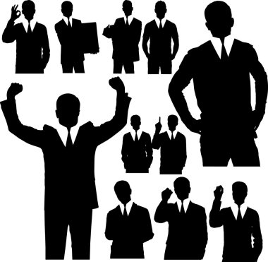 iş adamı silhouettes