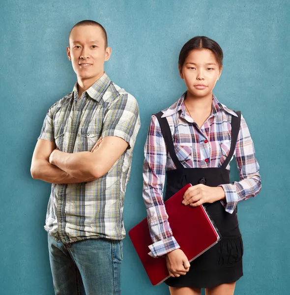 Asian business Woman and Man — Stock Photo, Image