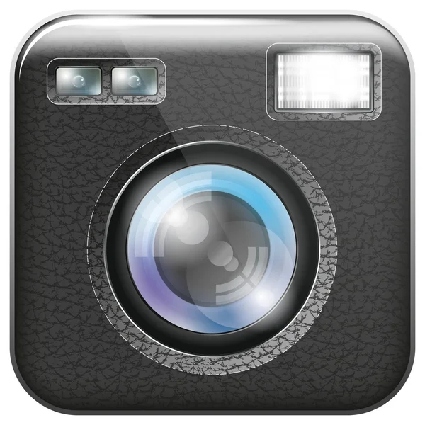 Icona obiettivo fotocamera — Vettoriale Stock