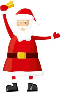 Santa bell ile vektör