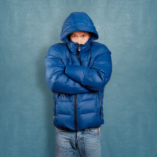 Asian Man in Coat — Stock Photo, Image