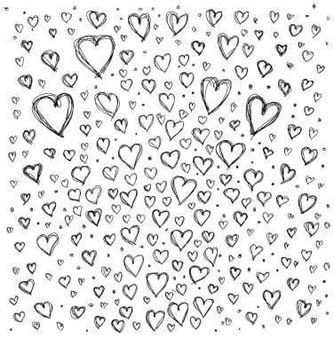 background with hearts clipart