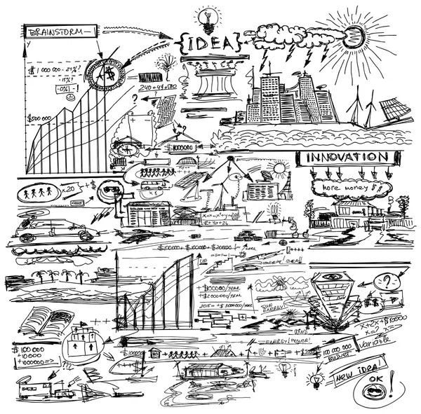 Achtergrond met idee — Stockvector