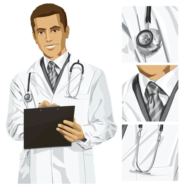 Doctor hombre — Vector de stock