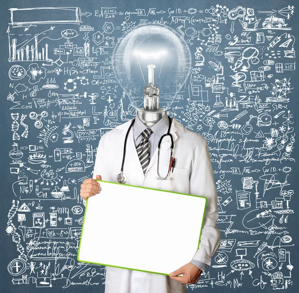 Lamp Head Doctor — Stock Photo, Image