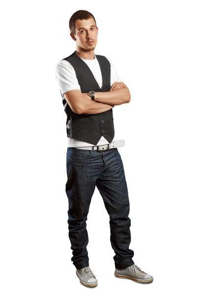 Man In Vest — Stock Photo, Image