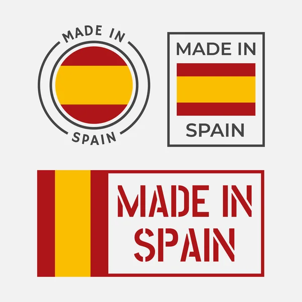 Іспанські етикетки для виготовлення іконок. — стоковий вектор